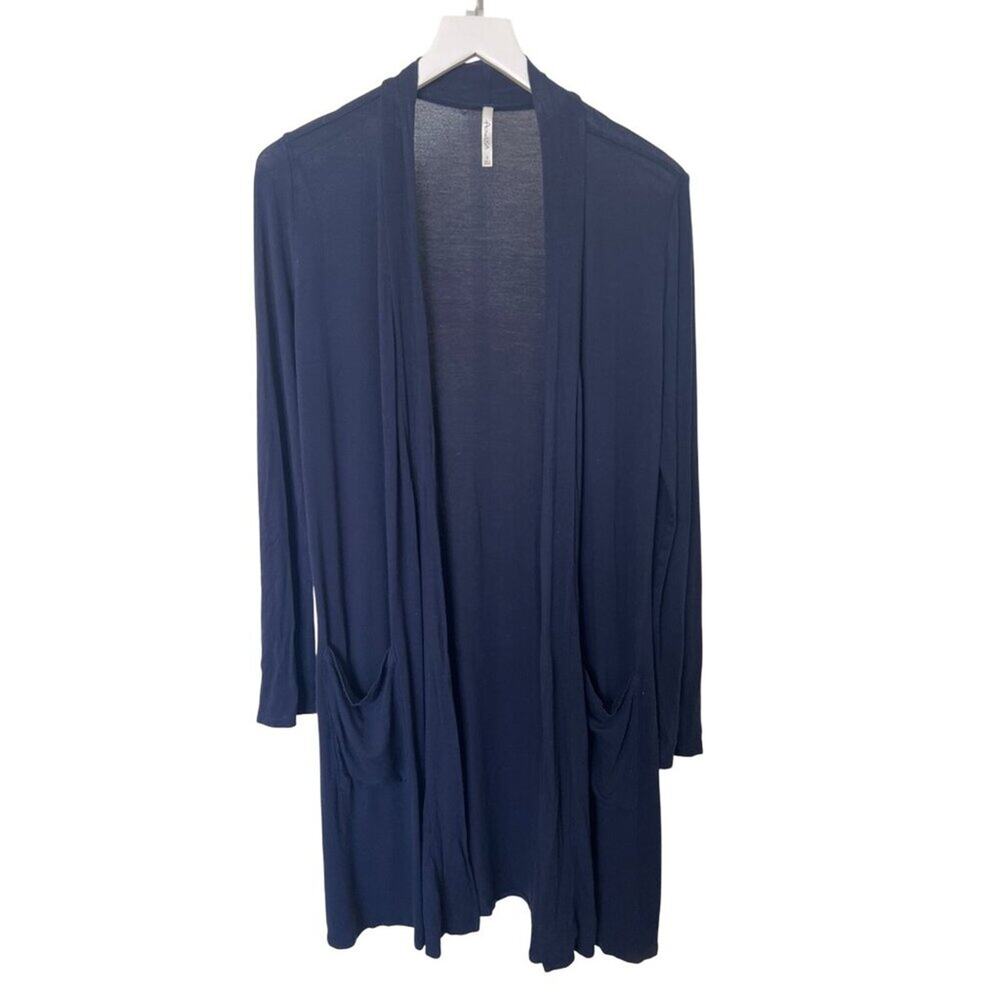 Active USA Navy Open Front Lightweight Cardigan